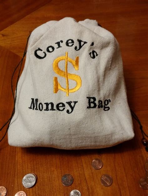 custom money bags